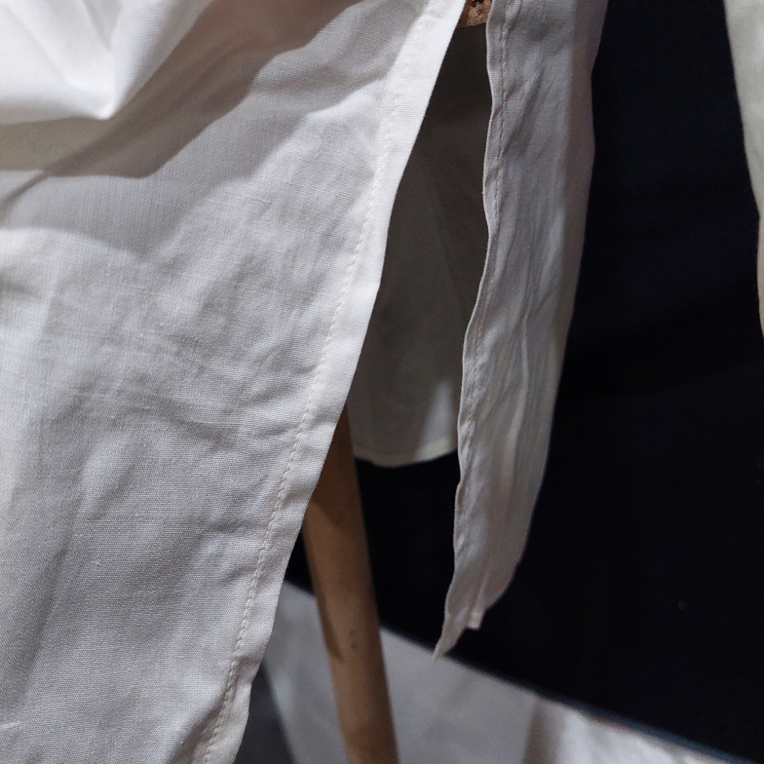 Блузка женская на пуговицах с длинным рукавом, ткань х/б. Новая. СССР.. Картинка 6